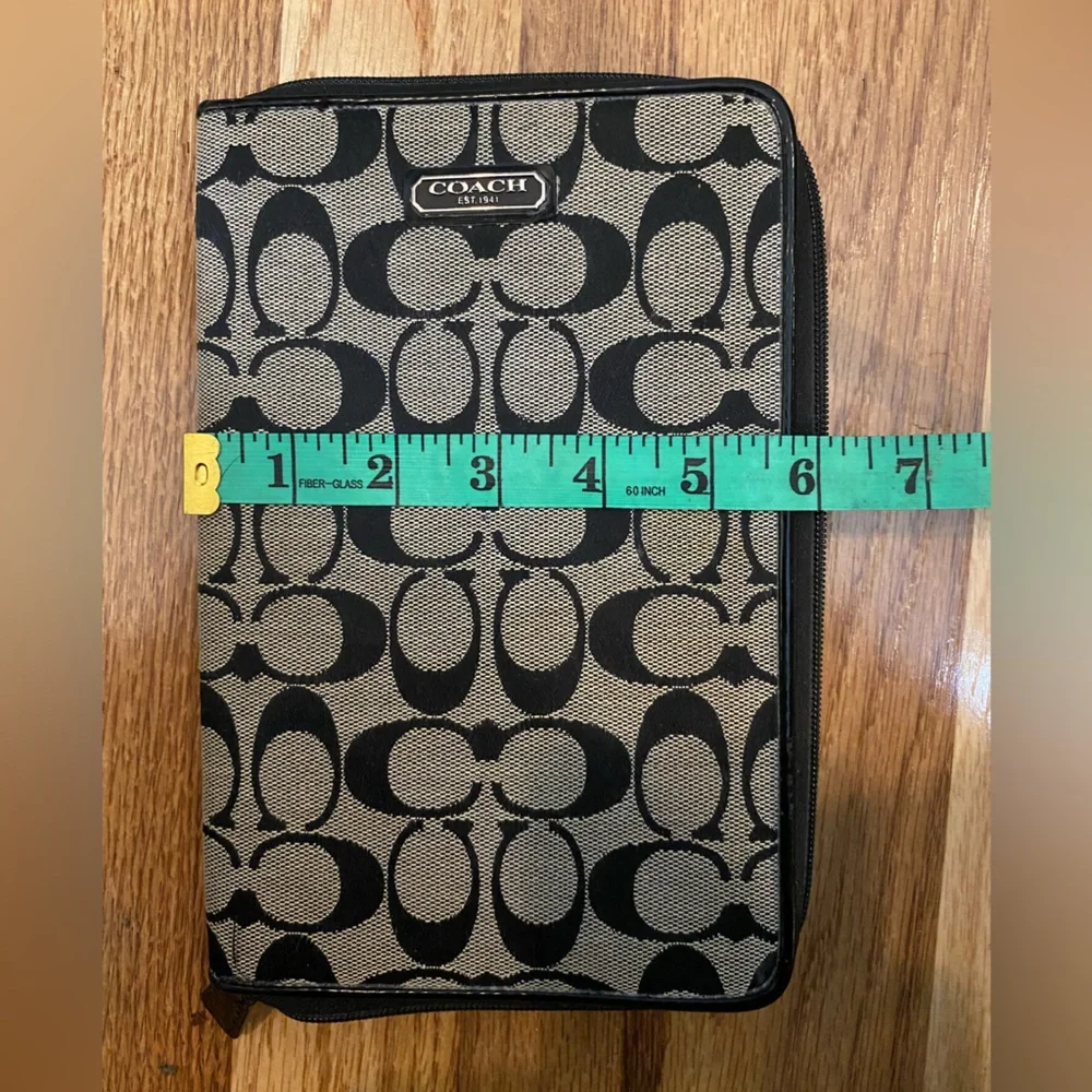 Coach Signature Black and Grey  Tablet Sleeve